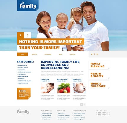 Happy Family WordPress Theme